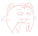 small doodle to test if i actually knew how to draw my new oc correctly