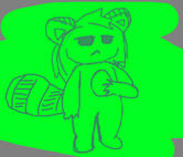 my cool tanuki oc, Tabuki (as my friend banddy calls him)