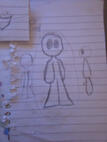 My attempt to draw my wip character with a neck.