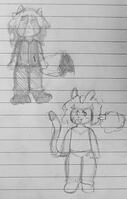 Practice sketches of some friends' OCs