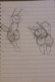 Sketch of my OCs being silly
